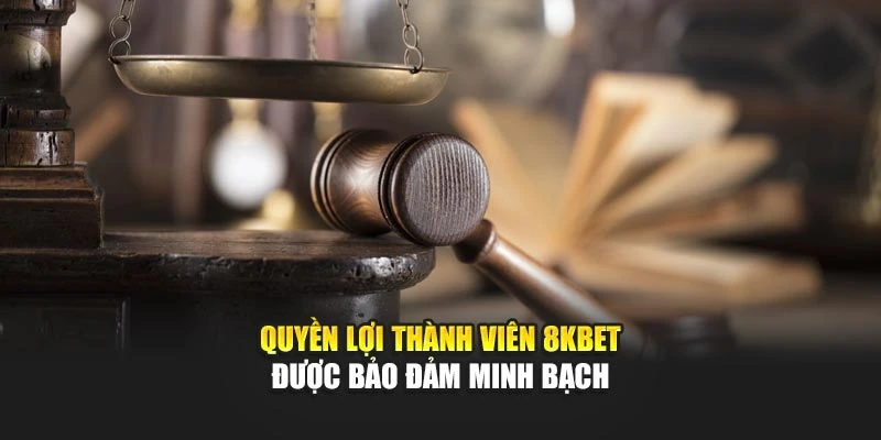 Quyền lợi thành viên 8KBET được bảo đảm minh bạch